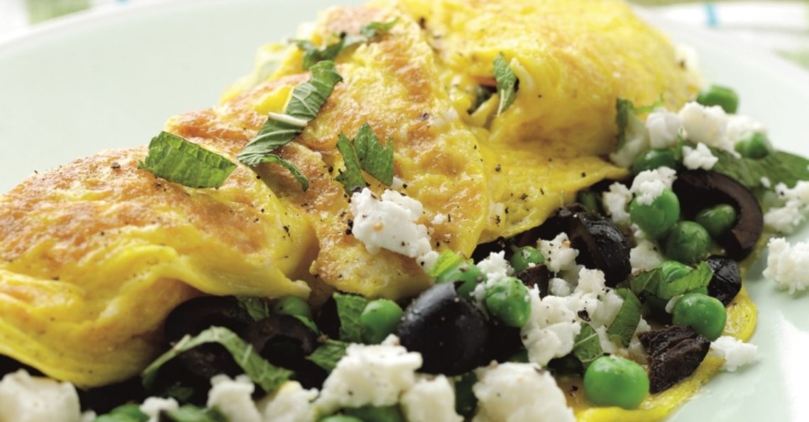 Feta and Pea Omelette Eggrecipes